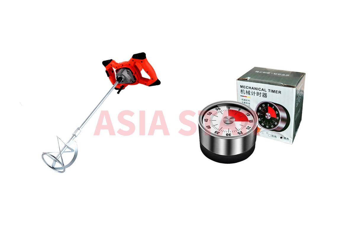 Máy khuấy trộn và đồng hồ