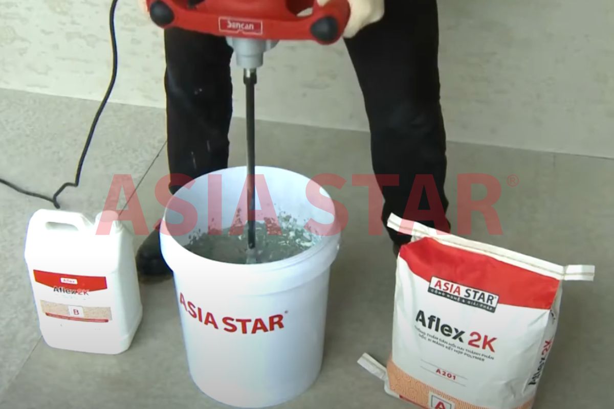 Pha chế hỗn hợp chống thấm