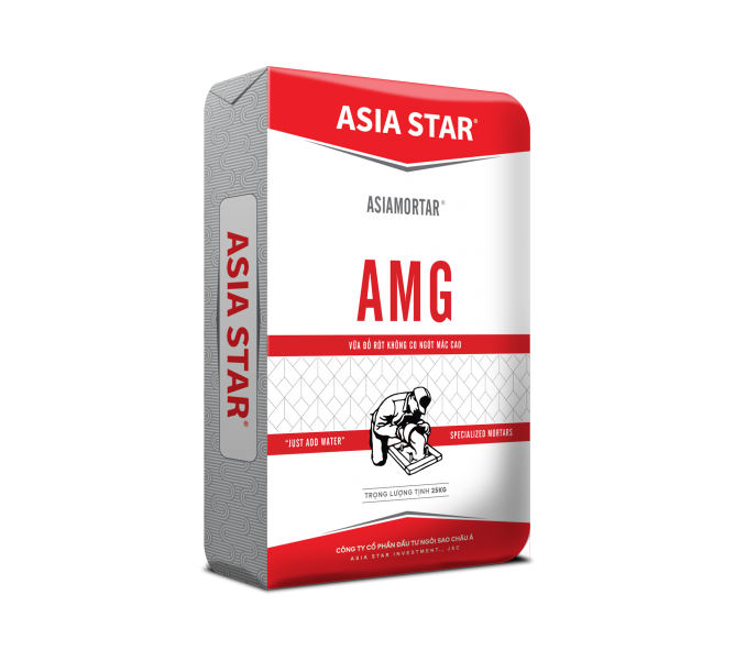 Vữa đổ rót không co ngót, mác cao ASIAMORTAR AMG
