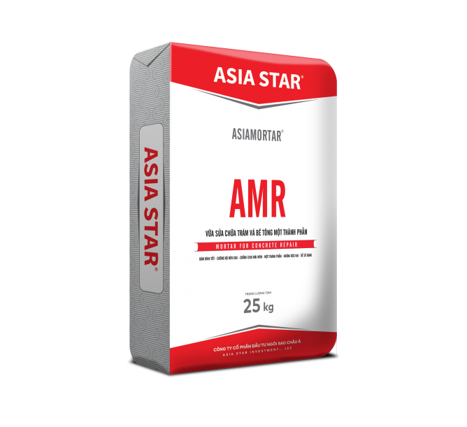 Vữa sửa chữa, trám vá bê tông mác cao Asiamortar AMR