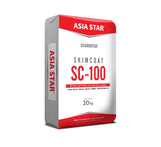 Bột bả cao cấp gốc xi măng SKIMCOAT SC-100